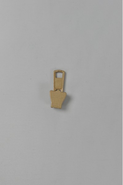 ZIP103  金色金屬拉鏈頭 側面照